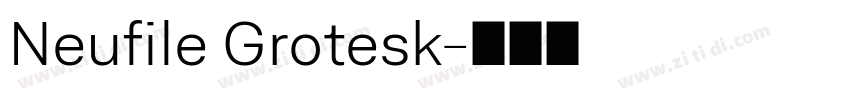 Neufile Grotesk字体转换